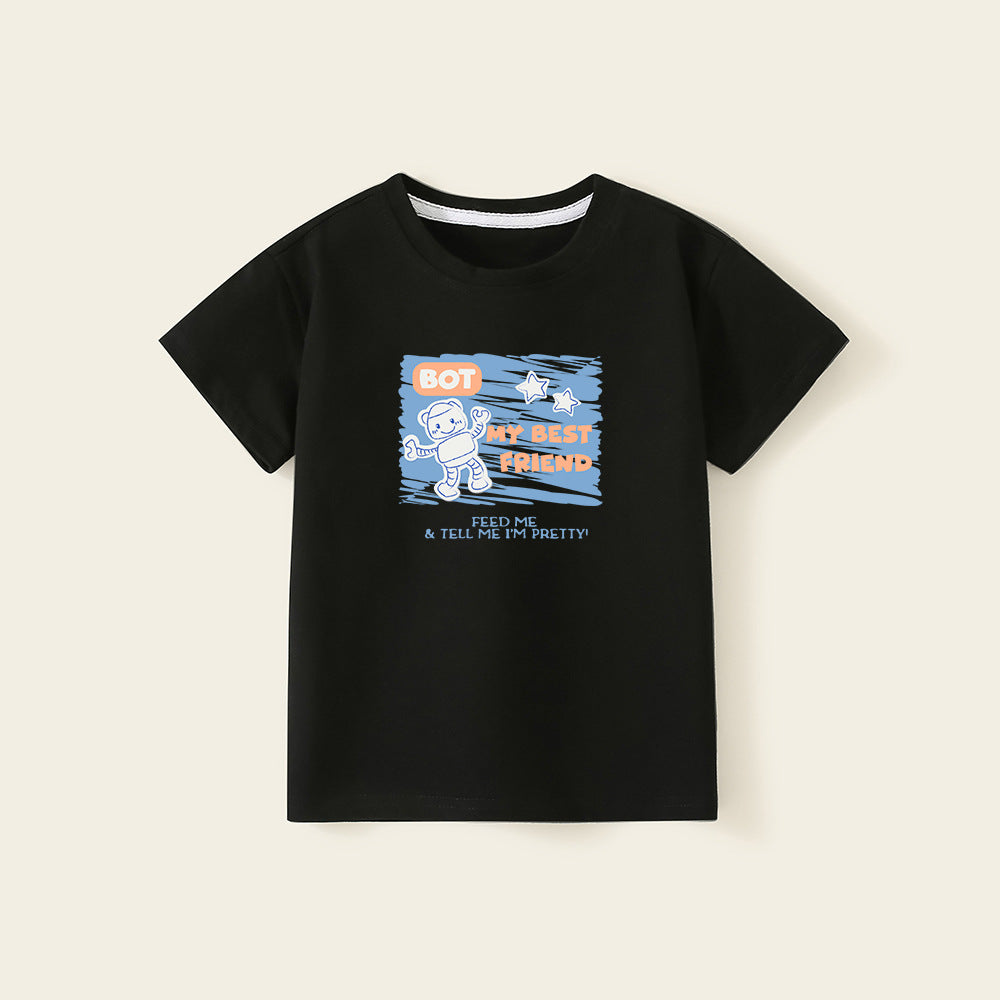 Cute Boy Short Sleeve T-Shirt