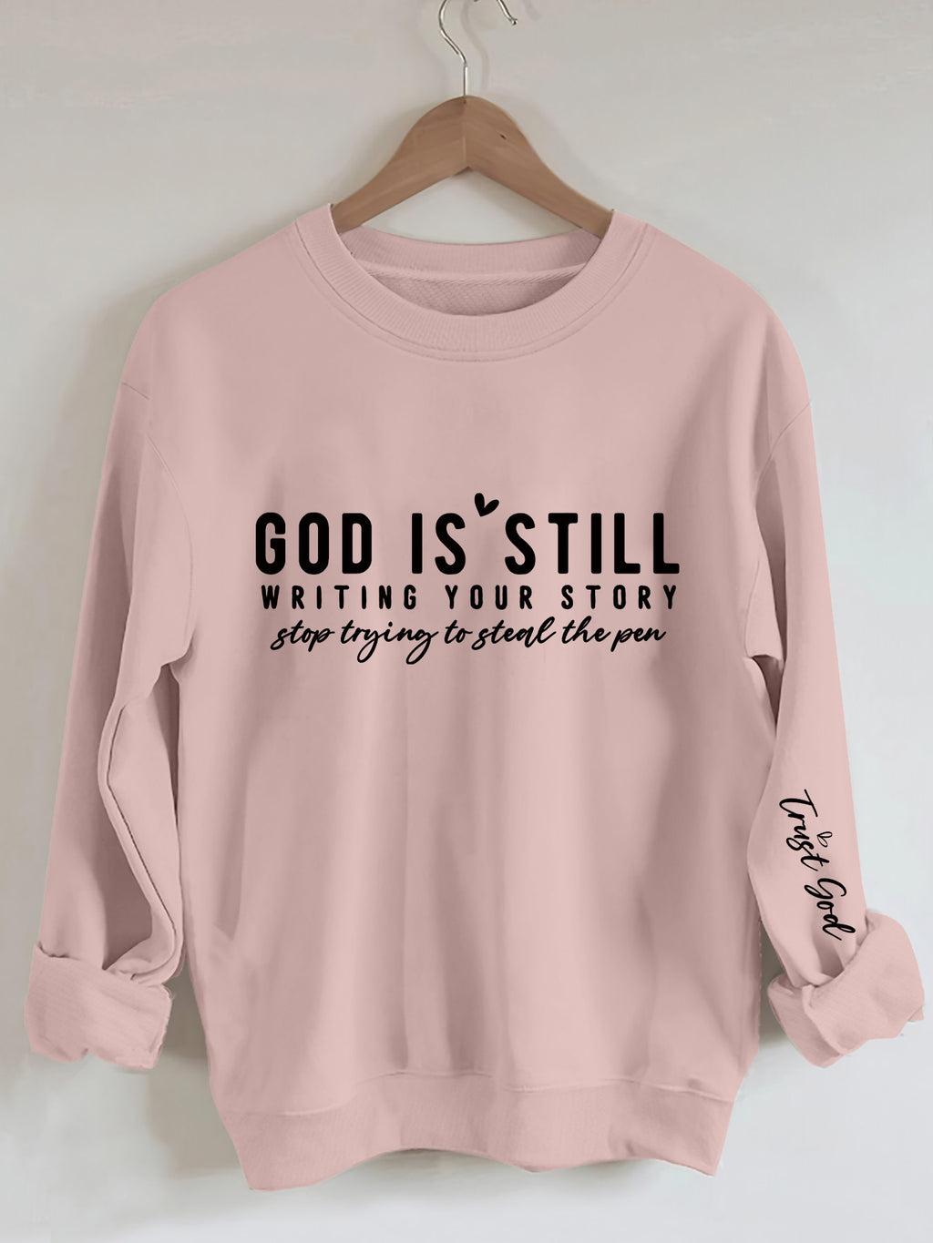Vibrant Letter Print Crew Neck Sweatshirt - Soft