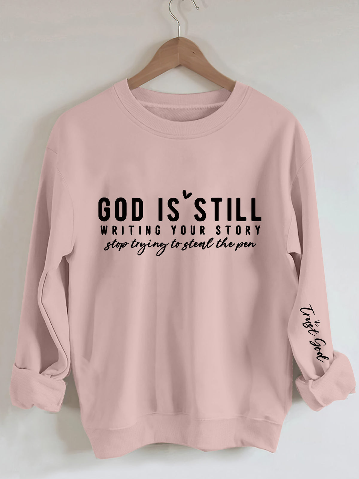 Vibrant Letter Print Crew Neck Sweatshirt - Soft