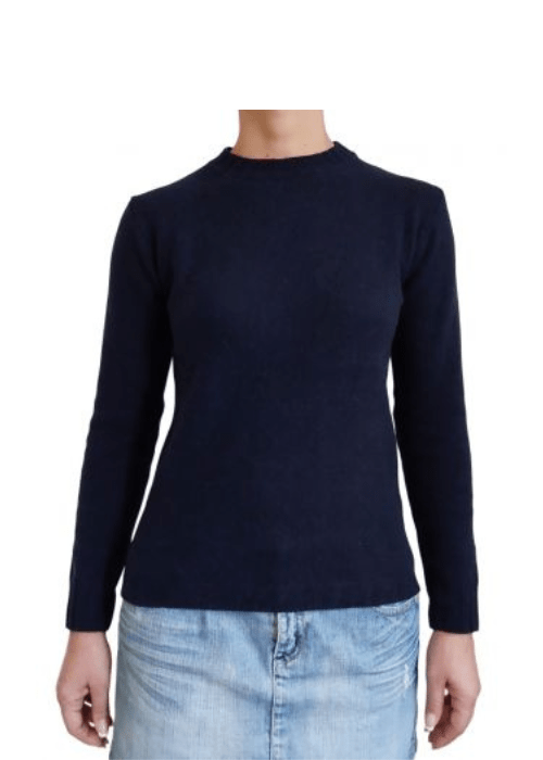 Women's Crew Neck Sweater in Recycled Cashmere