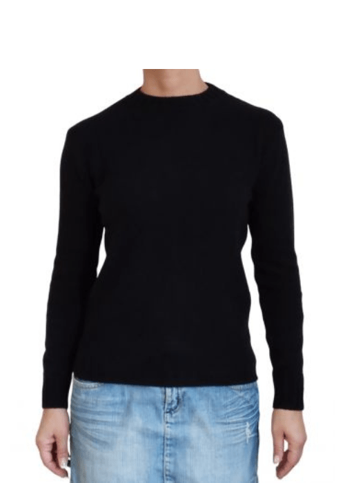 Women's Crew Neck Sweater in Recycled Cashmere