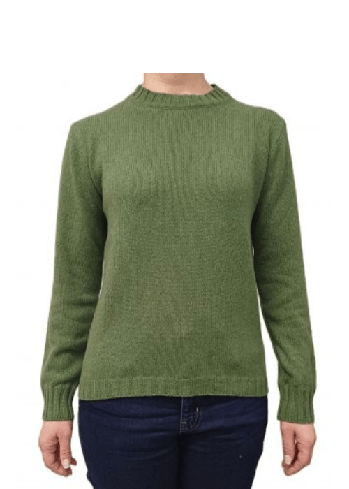 Women's Crew Neck Sweater in Recycled Cashmere