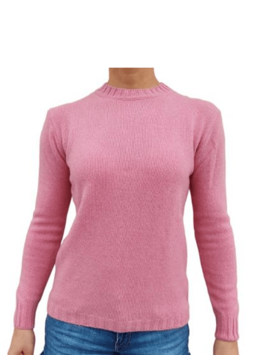 Women's Crew Neck Sweater in Recycled Cashmere