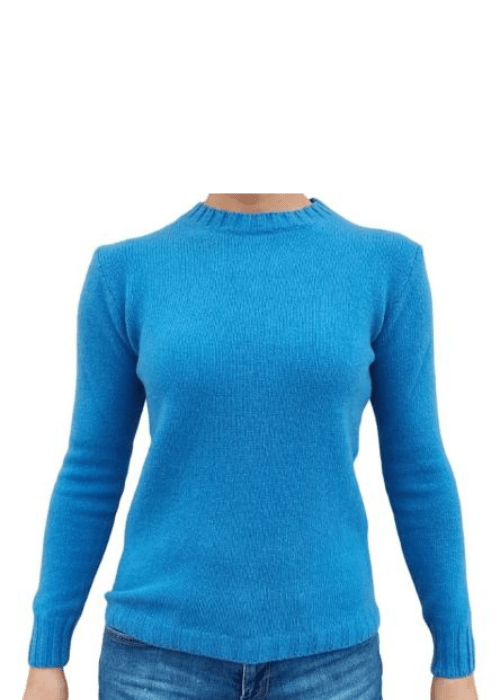 Women's Crew Neck Sweater in Recycled Cashmere