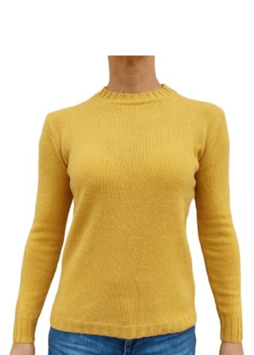 Women's Crew Neck Sweater in Recycled Cashmere