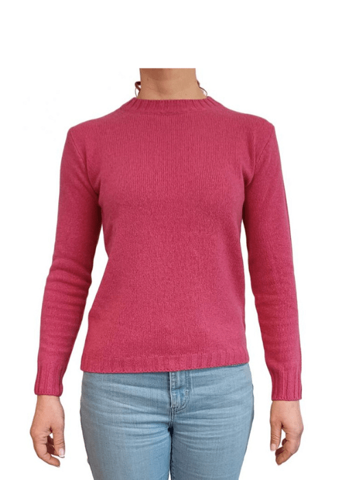 Women's Crew Neck Sweater in Recycled Cashmere