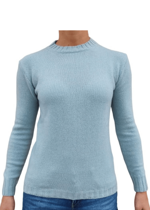 Women's Crew Neck Sweater in Recycled Cashmere