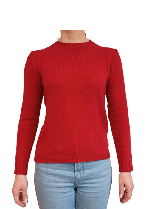Women's Crew Neck Sweater in Recycled Cashmere