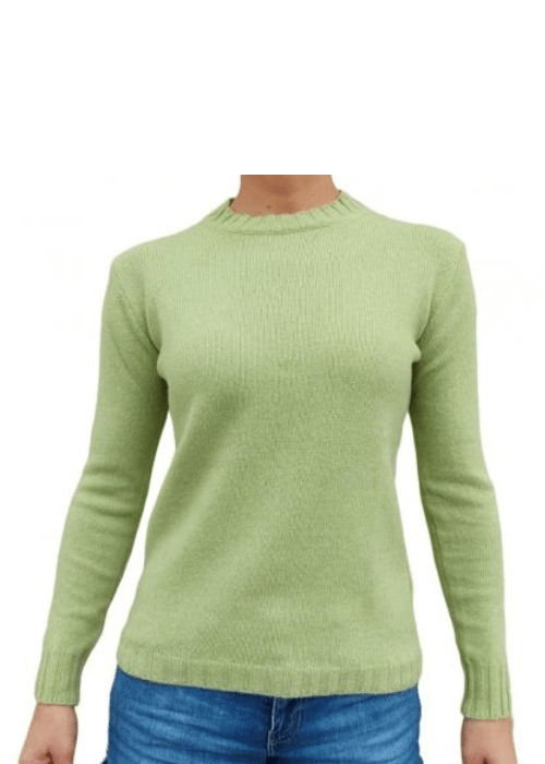 Women's Crew Neck Sweater in Recycled Cashmere