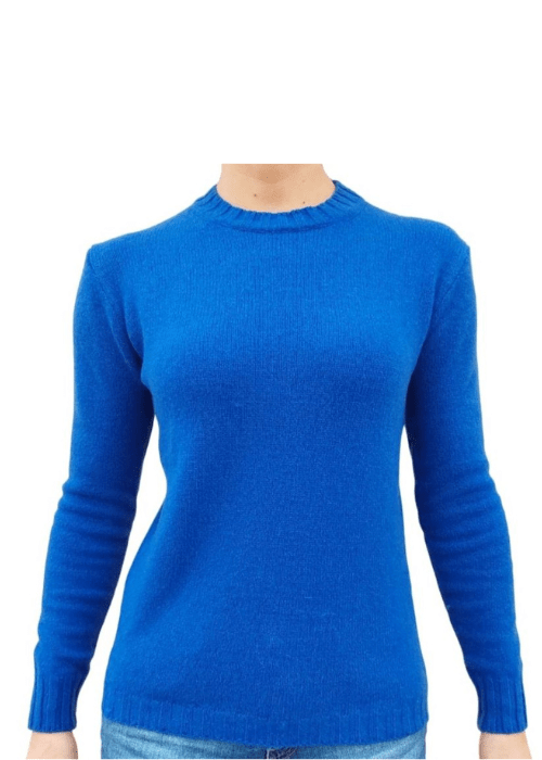 Women's Crew Neck Sweater in Recycled Cashmere