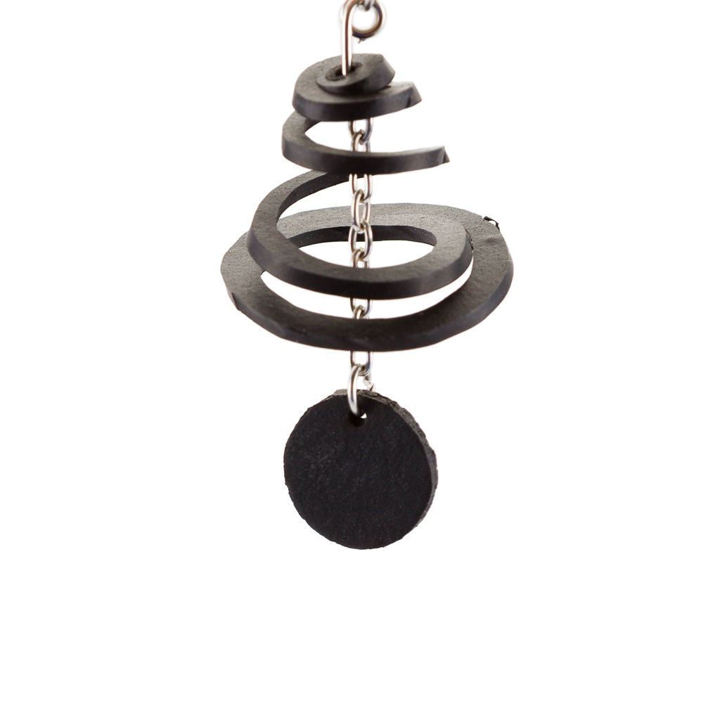 Mars & Venus Unique Recycle Rubber Earrings-4