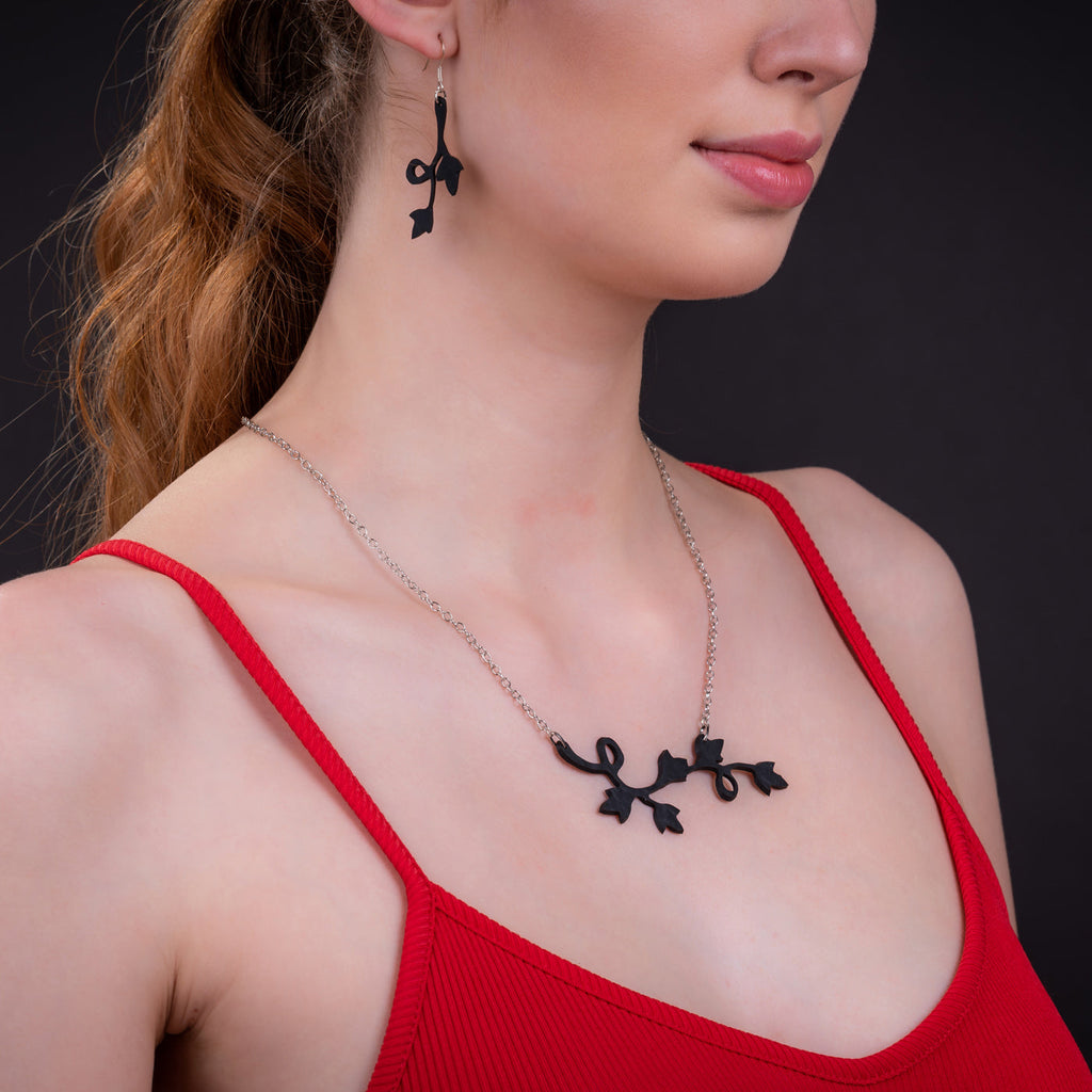 Lethisia Upcycled Rubber Handmade Pendant Necklace-0