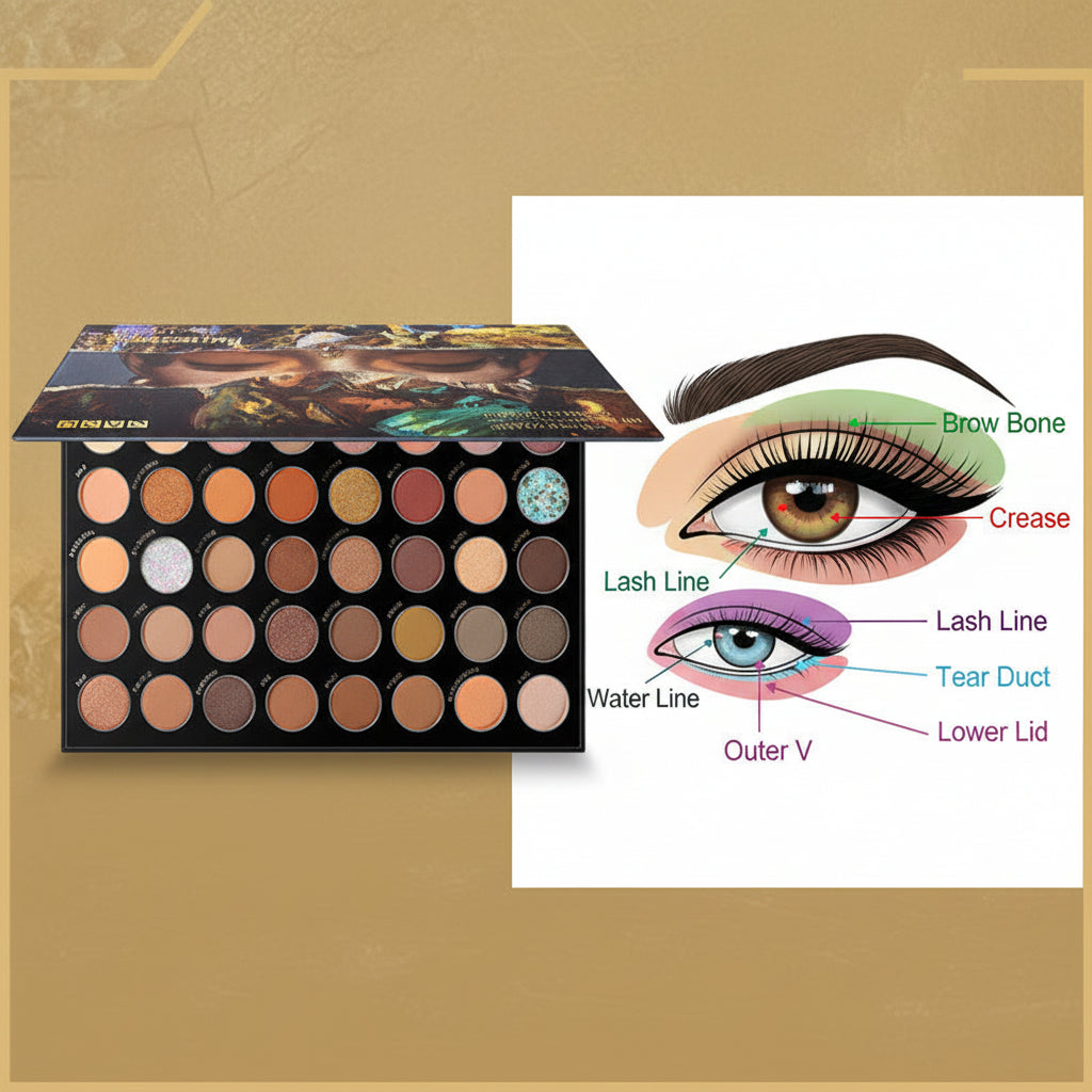 Pearly Earth Color Multi-color Eyeshadow Palette